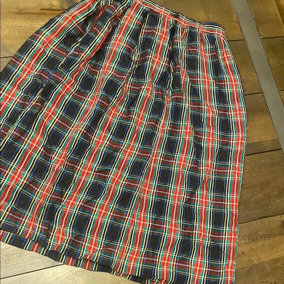 Charter‎ Club petites tartan plaid maxi skirt size 14 made in USA - Picture 1 of 6